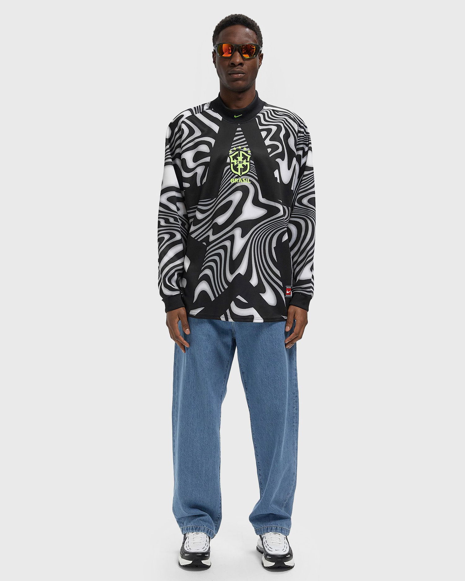 Dres Nike CBF Brasil AU Wavy Pattern Long-Sleeve Goalkeeper Shirt Rôznofarebný | IO0795-010, 1