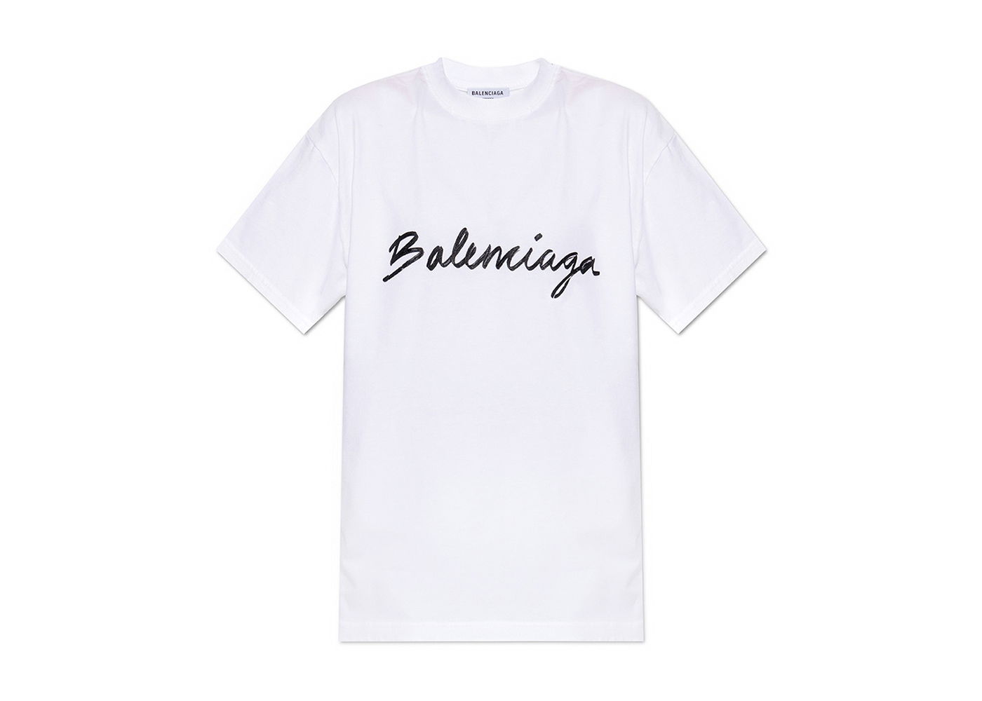 Tričko Balenciaga Script Logo T-shirt Biela | 612965TMVB49040, 0