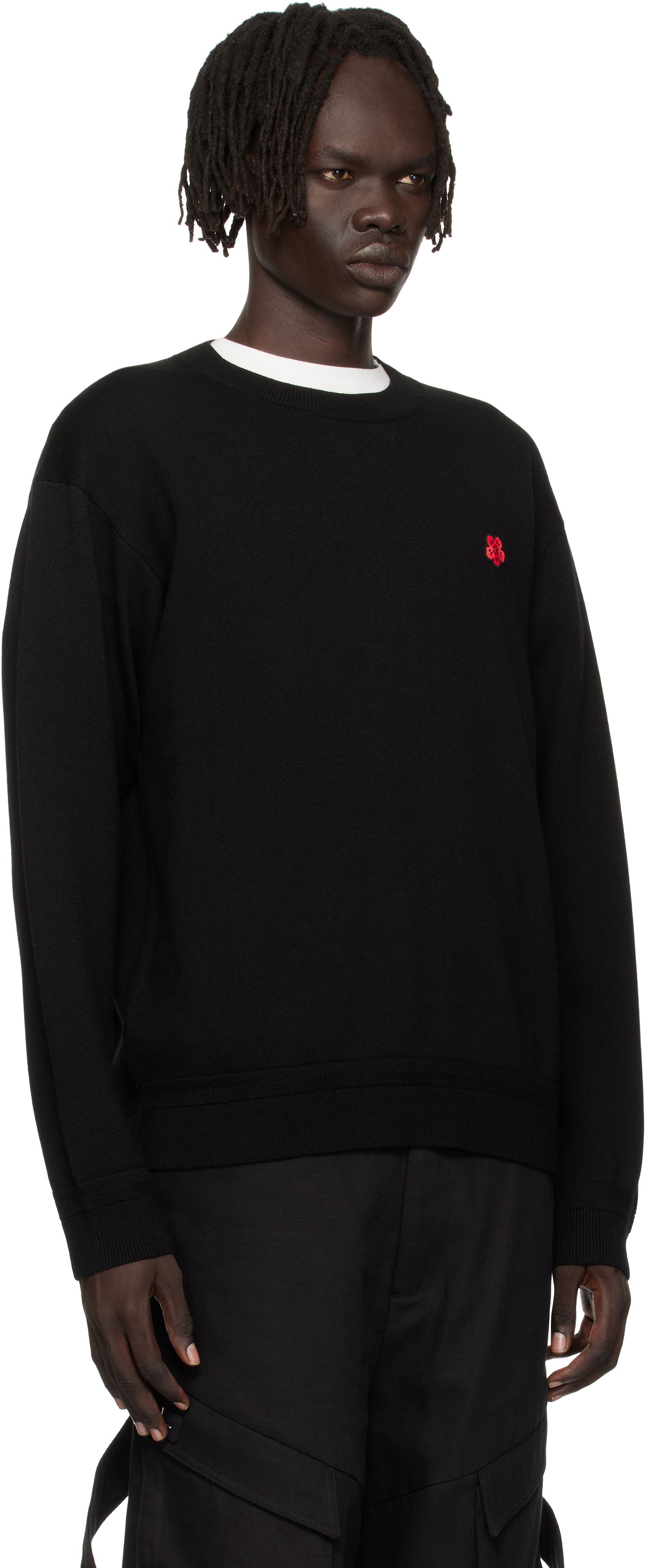 Sveter KENZO Kenzo Paris 'Boke Flower' Crewneck Sweater Čierna | FF65PU7593LB, 1