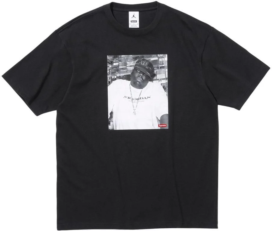 Tričko Supreme Supreme x Air Jordan Biggie Short-Sleeve T-Shirt Size M Čierna | FW24KN3-BLK, 0