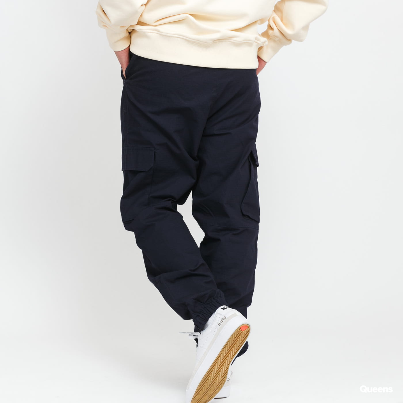 Nohavice a džínsy DAILY PAPER Mashun Pants Navy | 2211195, 1