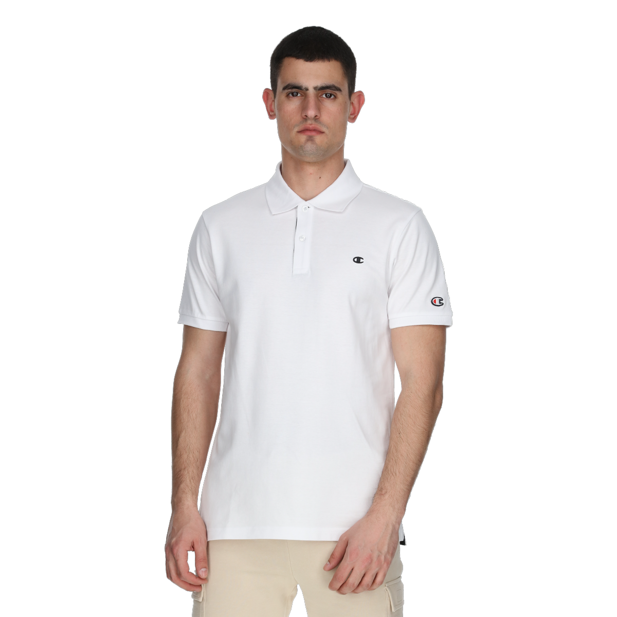 Polo tričko Champion Short Sleeve Polo Shirt Biela | 221484-WW001, 0