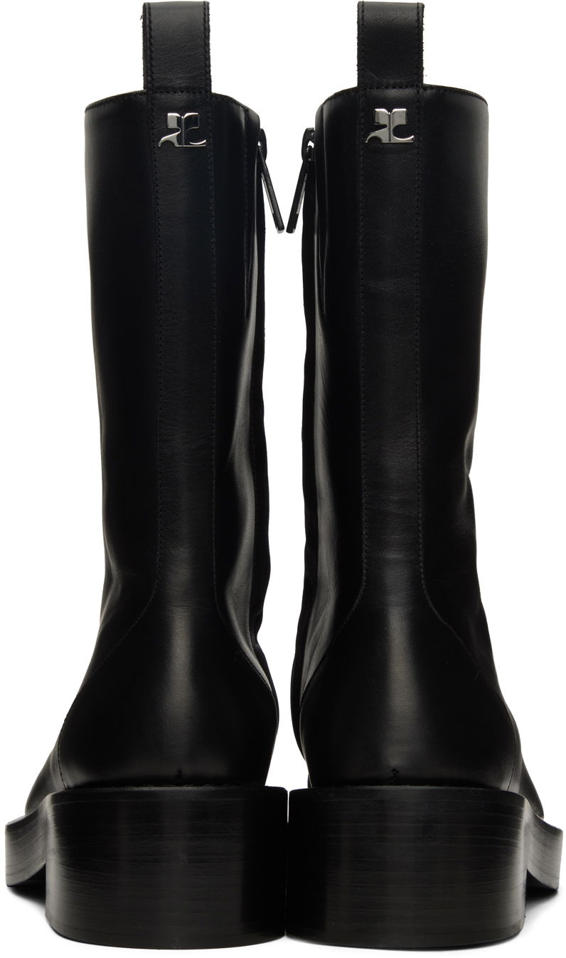 Tenisky a topánky Courrèges Leather Platform Boots Čierna | 323SAB012CV0021, 1