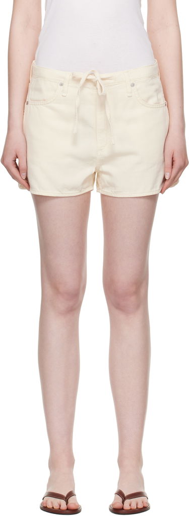 Šortky rag & bone rag & bone Nolan Featherweight Drawstring Denim Shorts Béžová | WDD25P9005UFEC, 0