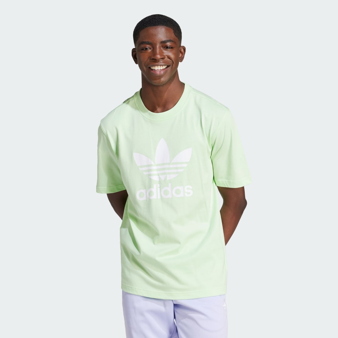Tričko adidas Performance Adicolor Trefoil Zelené | IR7979, 0