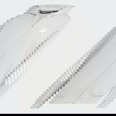 Mikina adidas Performance Sportswear Future Icons 3-Stripes Full Zip Hoodie Biela | IR9157, 2