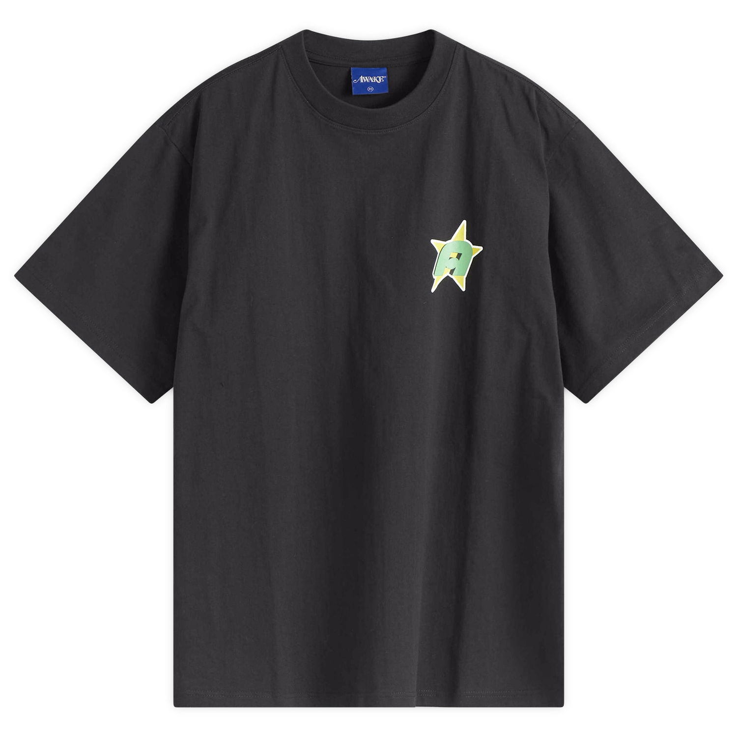 Tričko Awake NY Awake NY Star A Logo T-Shirt, Size Large Čierna | AWK-SP25-TS010-BLK, 1