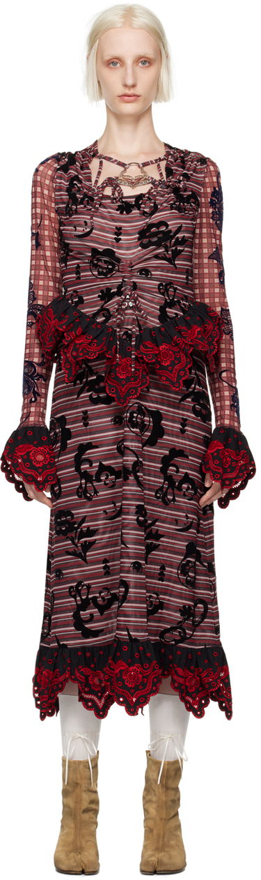 Šaty Chopova Lowena Chopova Lowena Sharon Hatch Midi Dress Rôznofarebný | 1268, 0