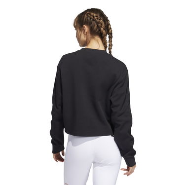 Mikina adidas Performance Graphic Print Cropped Sweatshirt Čierna | H57415, 1