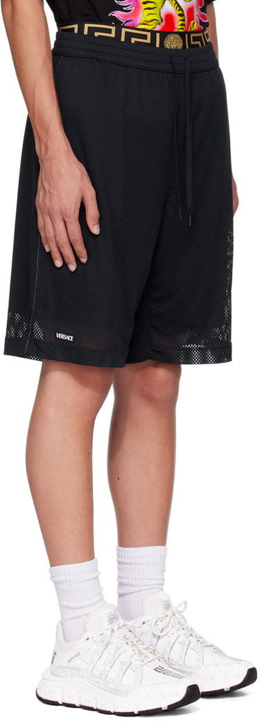 Šortky Versace Versace Greca Border Mesh Shorts Čierna | 1010426_1A07548, 1
