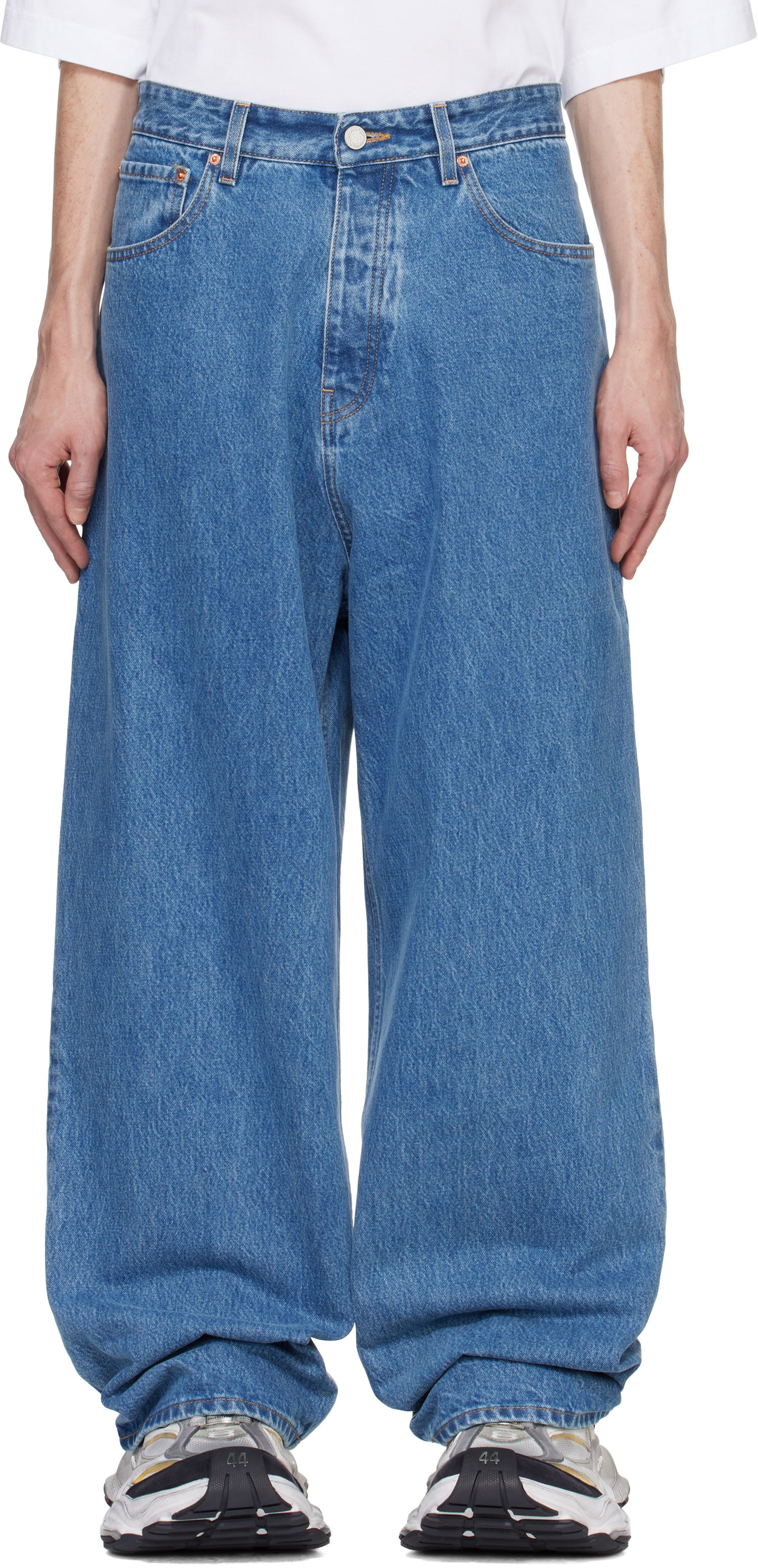 Džínsy VETEMENTS Baggy Jeans Modrá | UA66PA540N, 0