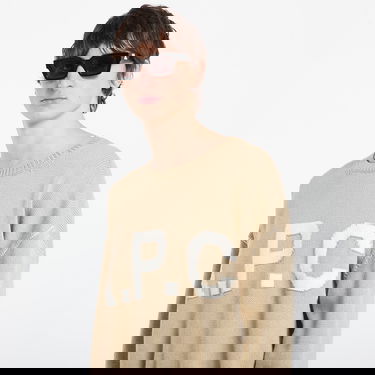 Sveter A.P.C. Logo Jumper XXL Béžová | WOASL-M23009 AAE, 1