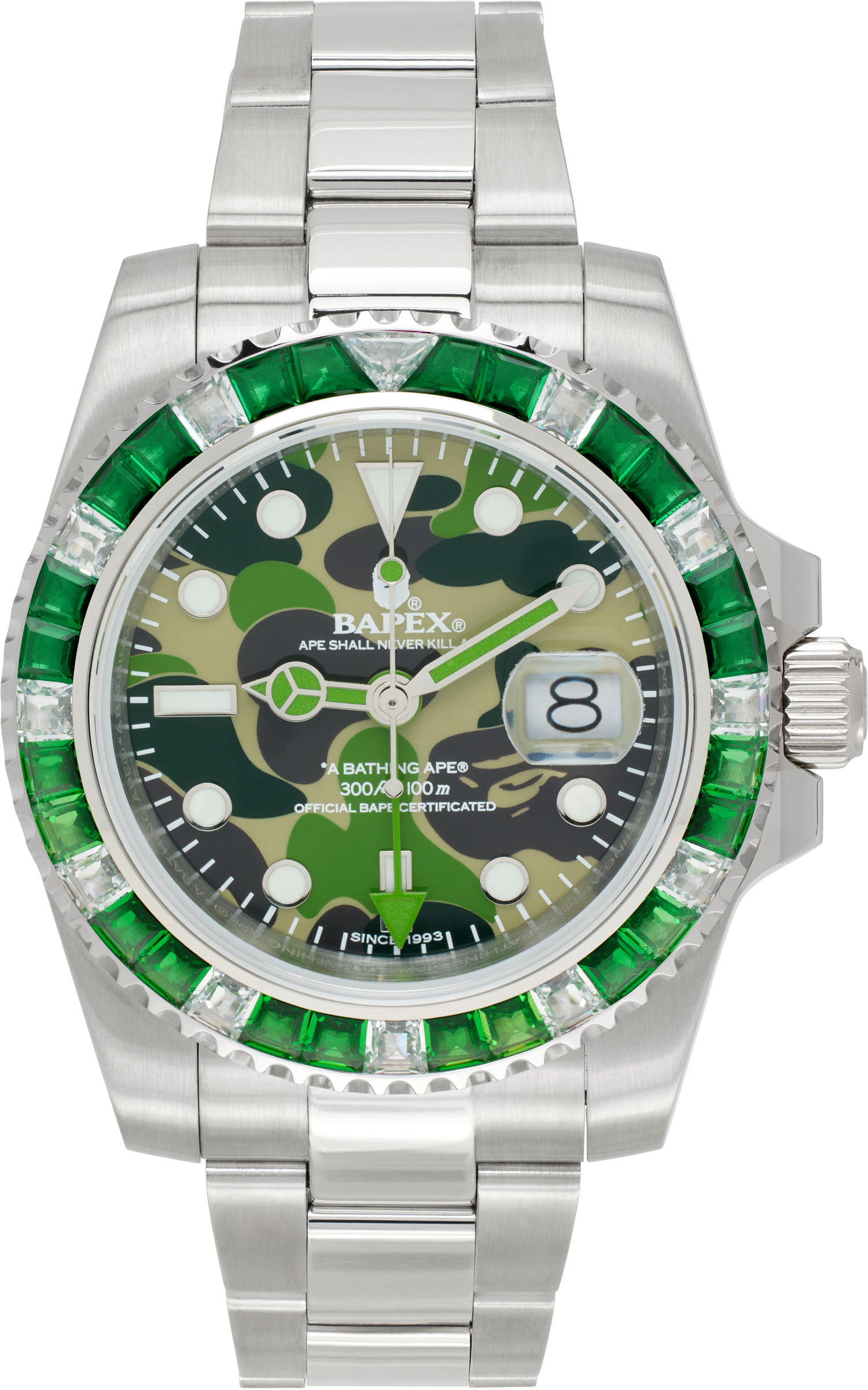 Hodinky BAPE Crystal Camo Watch Zelené | 001WHK201304M, 0