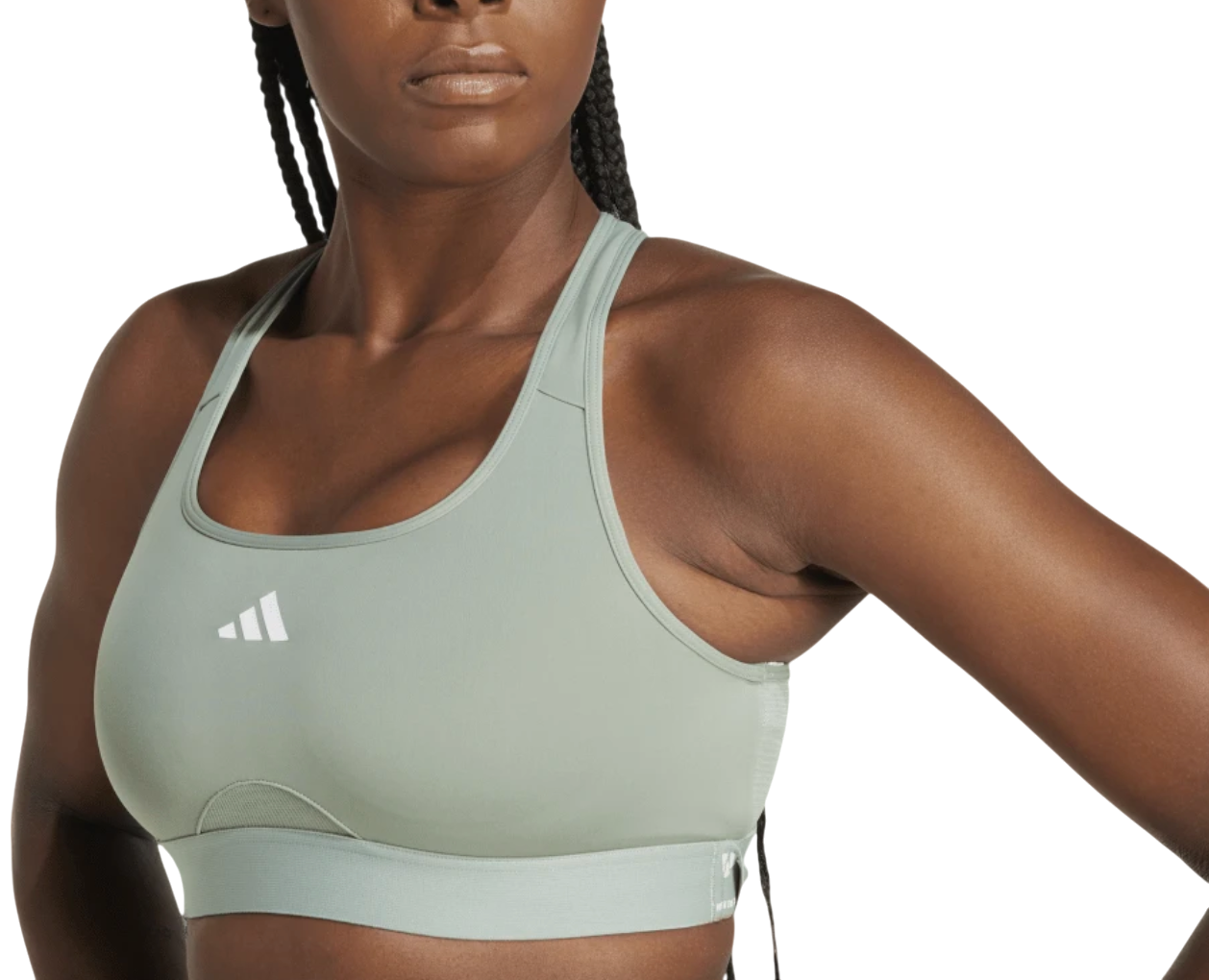 Podprsenka adidas Originals Powerreact Sports Bra Zelené | jj0878, 0