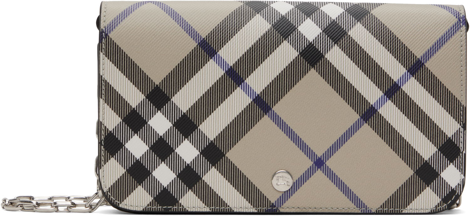 Peňaženka Burberry Burberry Check Chain Wallet Bag Béžová | 8095122, 0