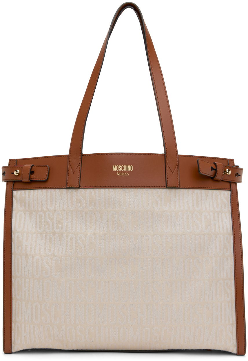 Tote bag Moschino Logo Tote Béžová | 7435 8275 A1006, 0