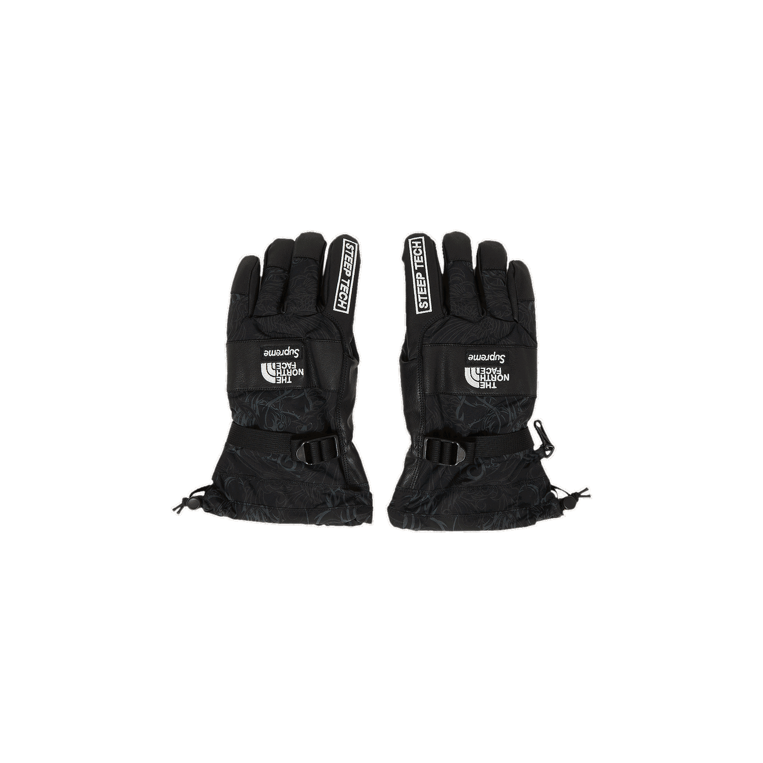 Rukavice Supreme The North Face x Steep Tech Gloves Čierna | FW22A1 BLACK DRAGON, 0