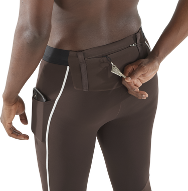 Legíny Salomon Salomon Sense Aero Stow Tights Hnedá | lc2432-0, 3