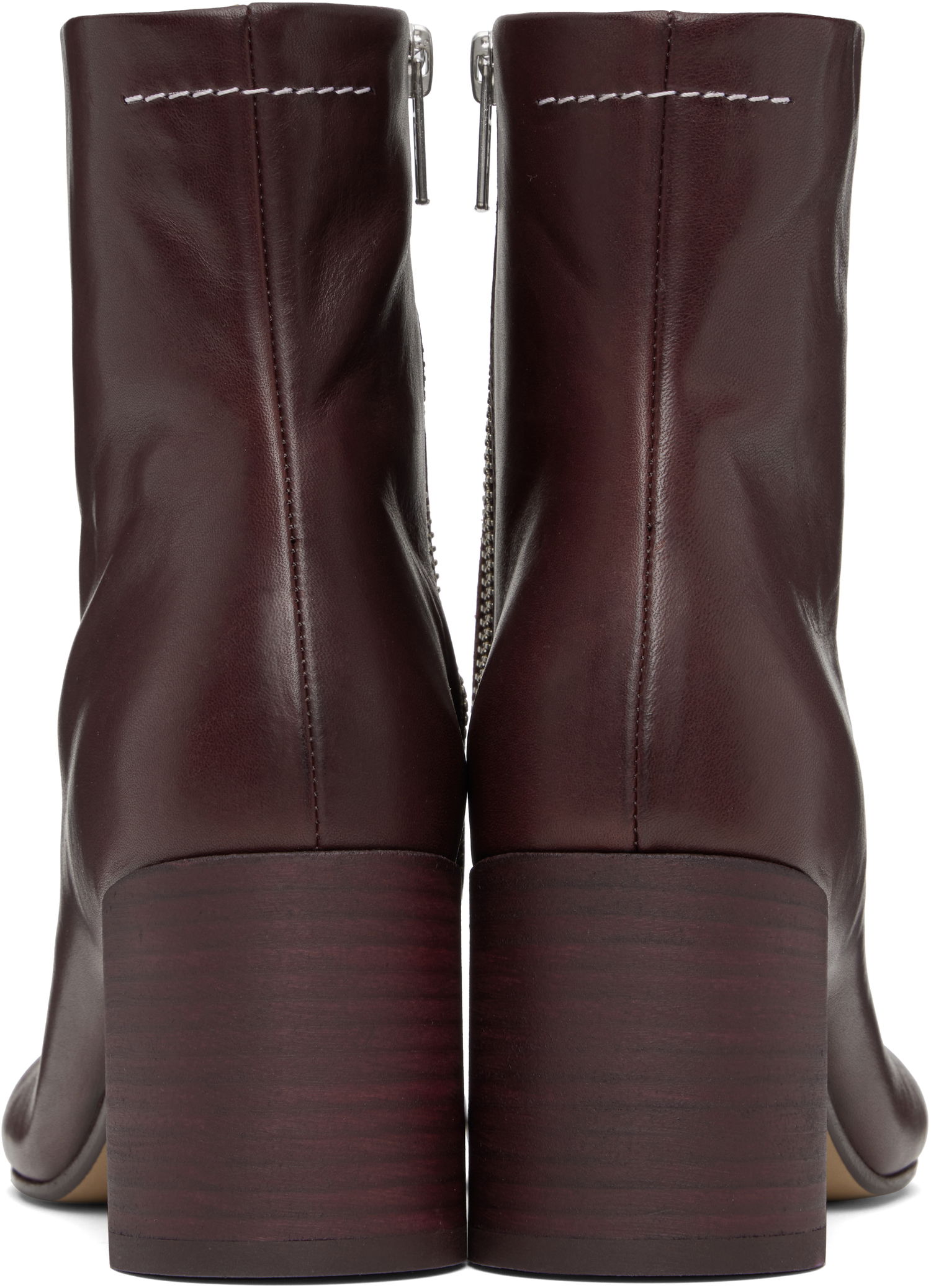 Tenisky a topánky Maison Margiela MM6 Maison Margiela Anatomic Stitch Ankle Boots Vínová | S59WU0260 P5000, 1