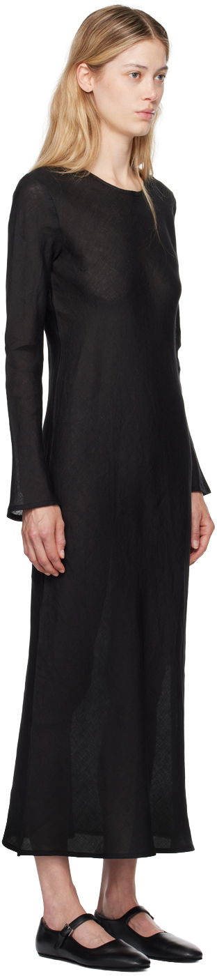 Šaty Baserange Baserange Dydine Long Sleeve Maxi Dress Čierna | DRDYL-LI-EXAU24, 1