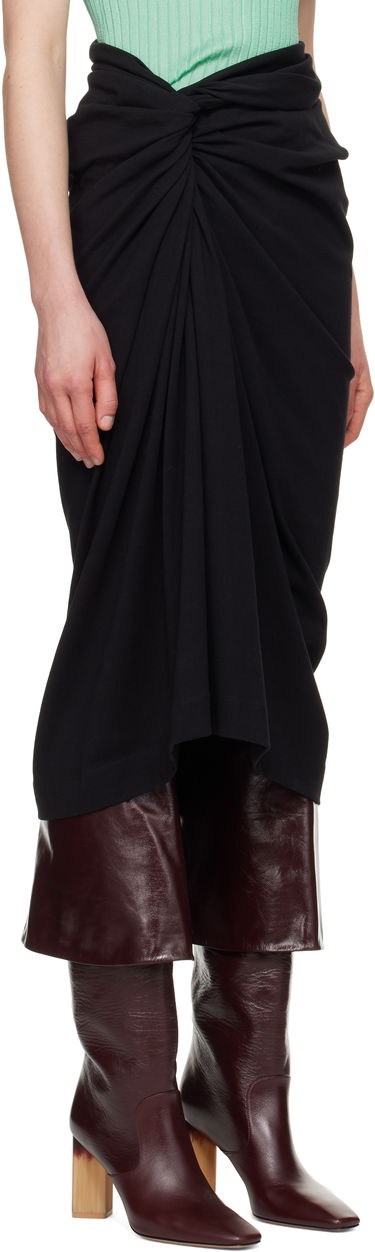 Sukňa Dries Van Noten Dries Van Noten Knotted Jersey Midi Skirt Fialová | 251-011140-1603, 4