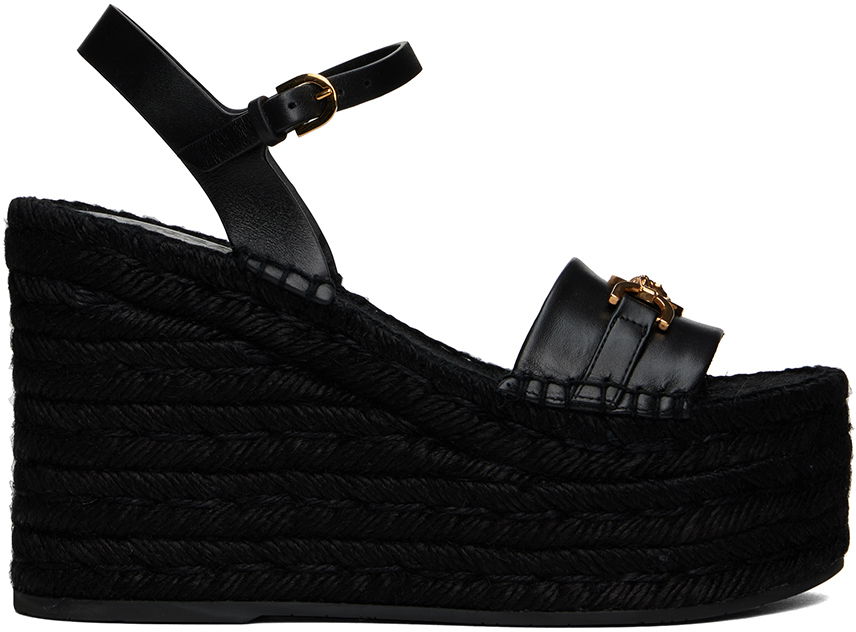 Doplnky Versace Versace Medusa '95 Wedge Heeled Sandals Čierna | 1015922_DVT2P_1B00V, 0