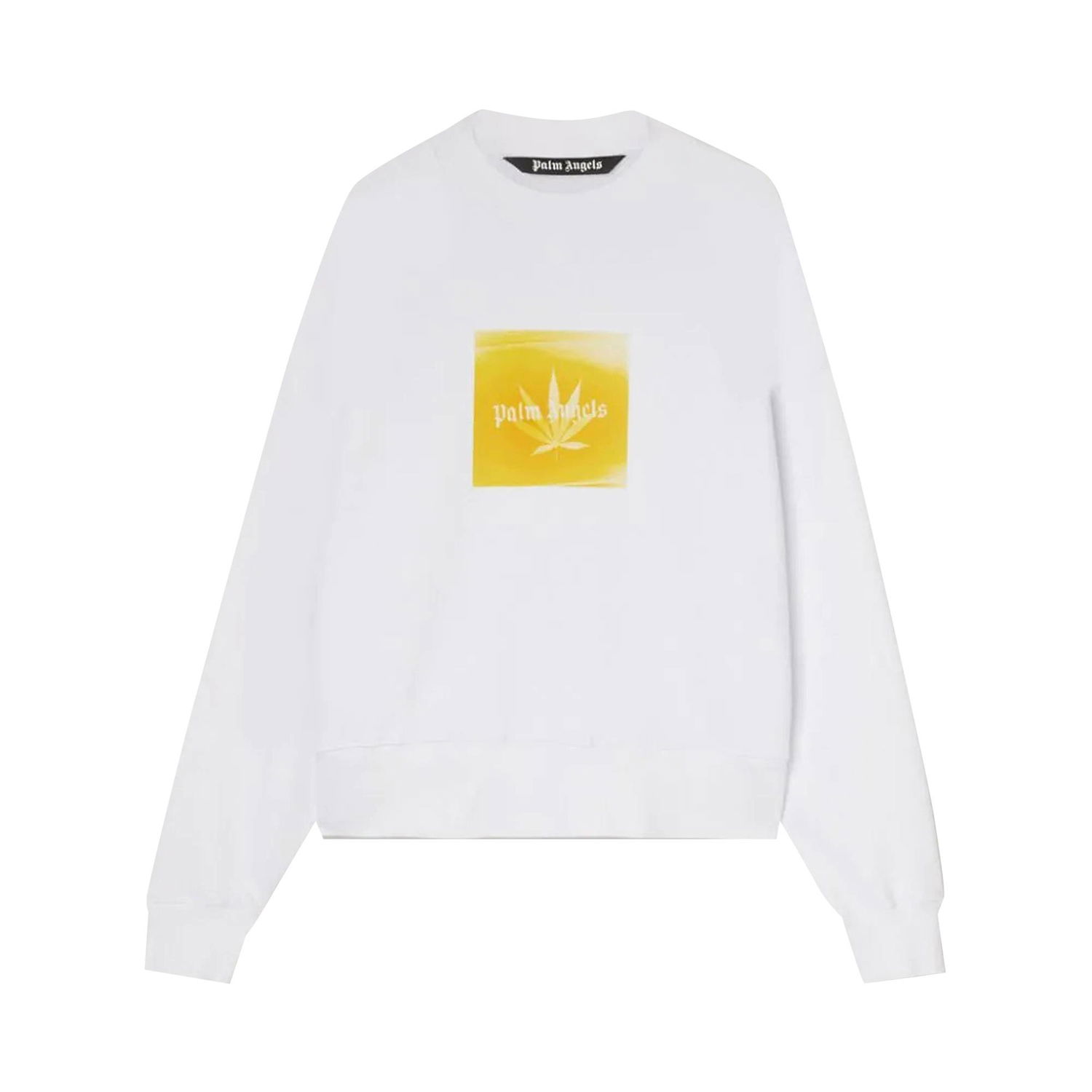 Sveter Palm Angels Leaf Crewneck Biela | PMBA026S22FLE0020118, 1
