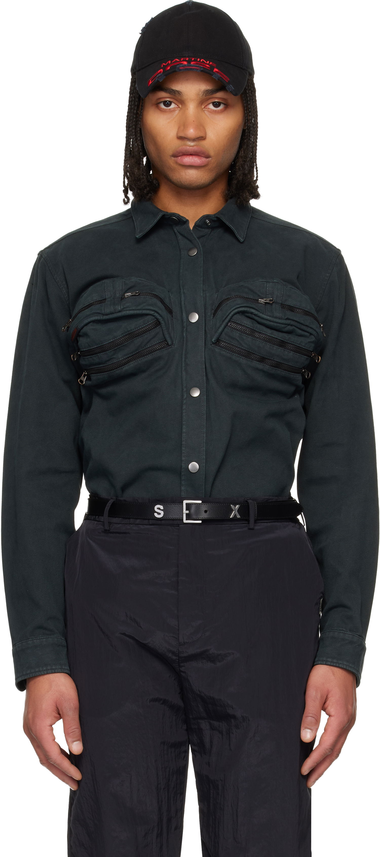 Košeľa Martine Rose Martine Rose Bumbag Shirt Zelené | 484WP22414, 0