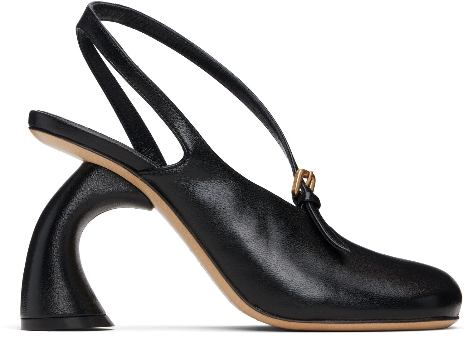 Starostlivosť o obuv Dries Van Noten Dries Van Noten Cutout Slingback Heels Čierna | 252-011715-114, 0