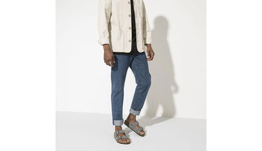 Tenisky a topánky Birkenstock Arizona Nubuck Leather Narrow Fit Sandals Šedá | 1020707, 7