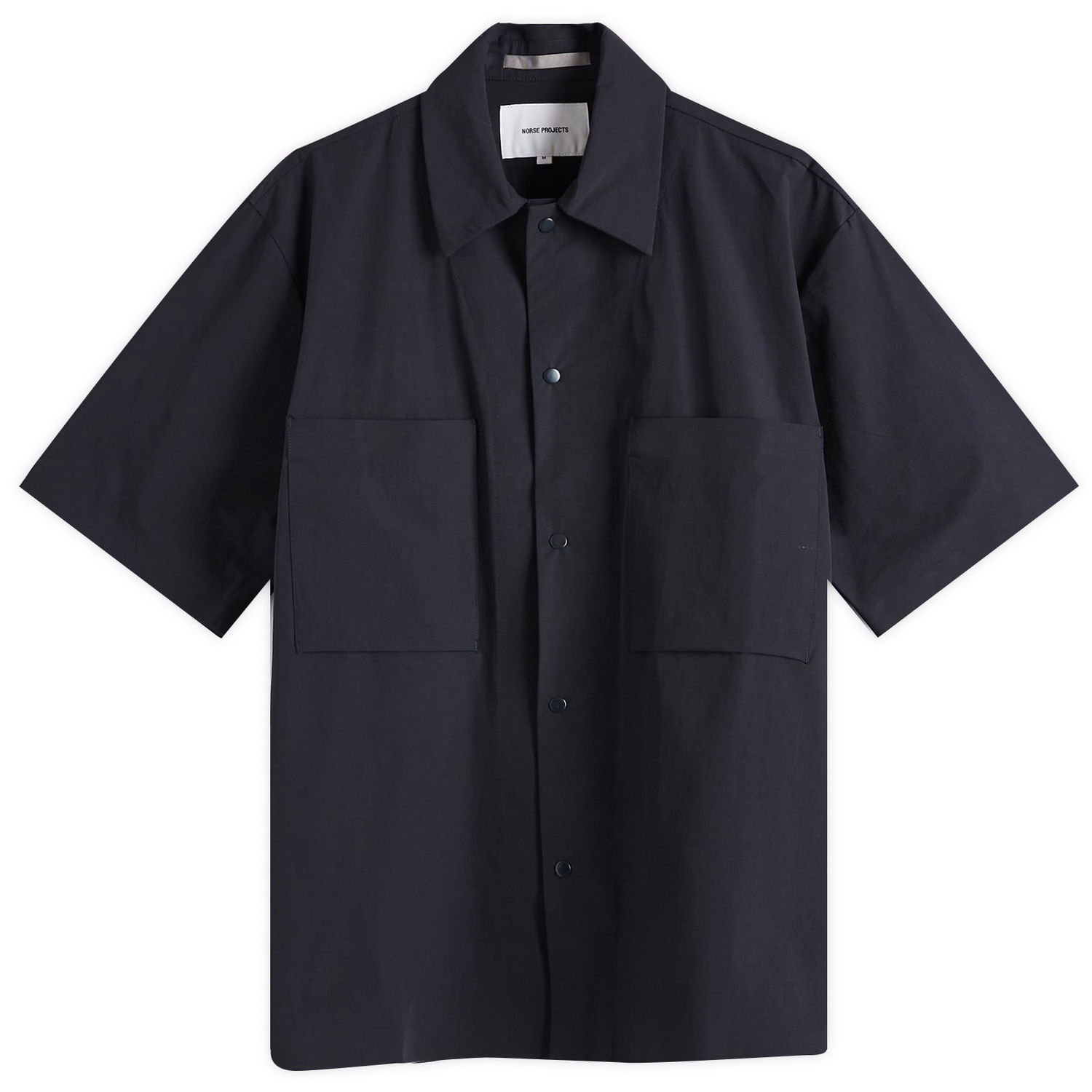 Košeľa NORSE PROJECTS Hermann Travel Light Short Sleeve Shirt, Size Large Navy | N40-0824-7004, 0