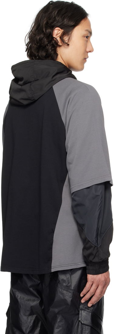 Mikina Han Kjøbenhavn Han Kjobenhavn 'Successor' Print Panelled Short Sleeve T-Shirt Čierna | M-134366, 2