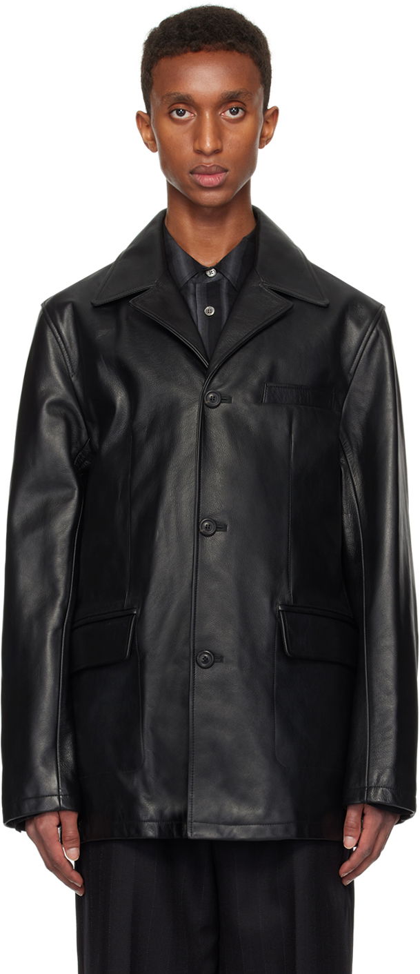 Bunda OUR LEGACY Our Legacy Alley Leather Jacket Čierna | M4249AH, 0