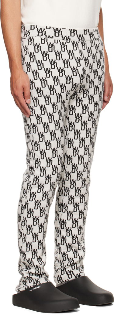 Nohavice We11done We11done Jacquard Lounge Pants Biela | WD-KP9-20-096-W-IV, 1