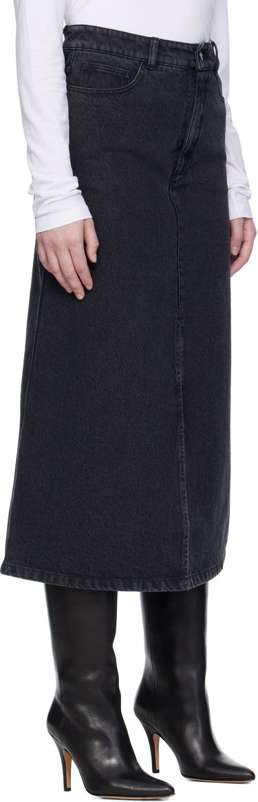 Sukňa A.P.C. A.P.C. Georgia Denim Midi Skirt Čierna | COHDK-F06423, 1