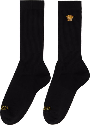 Ponožky Versace Versace Embroidered Medusa Ribbed Socks Biela | 1008835_1A13105, 2