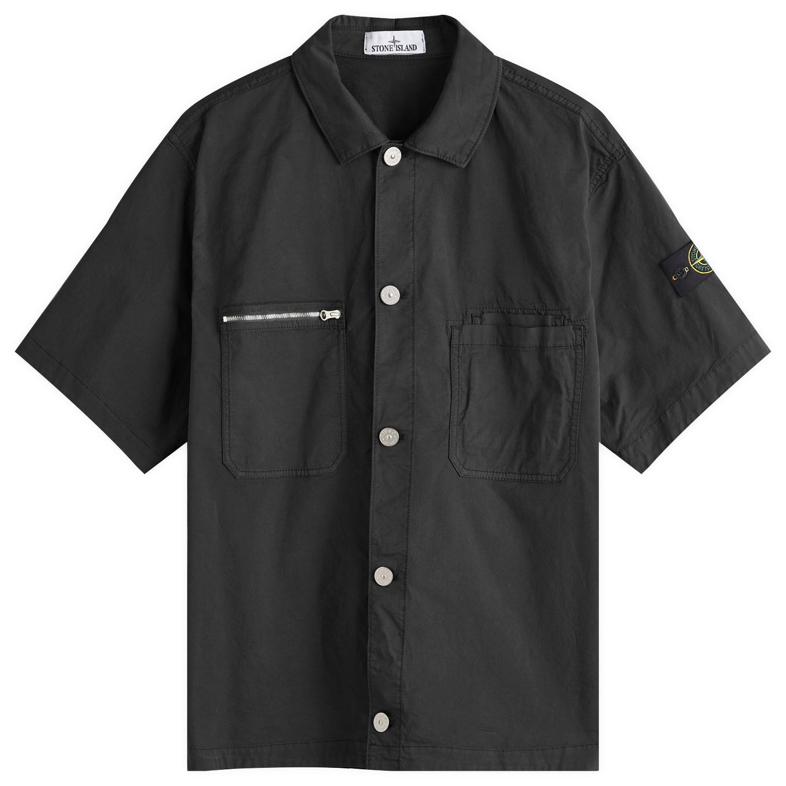 Stretch-TC Garment Dyed Short Sleeve Overshirt