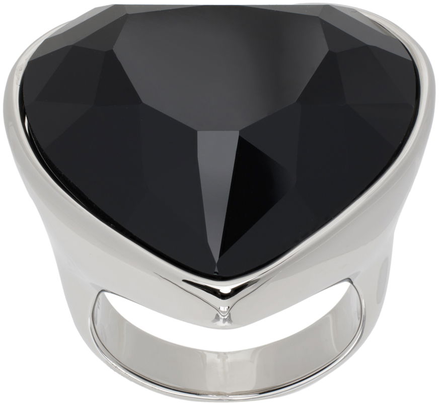 Prsteň VETEMENTS Crystal Heart Ring Šedá | UE64RI500B, 0