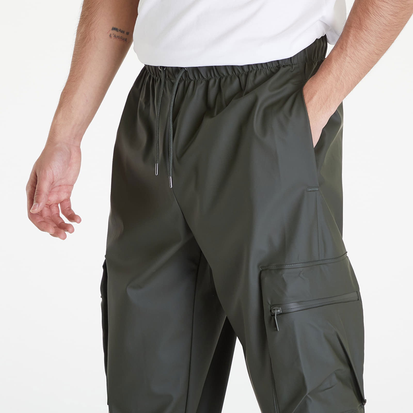 Cargo Rain Pants Regular W3 UNISEX Green