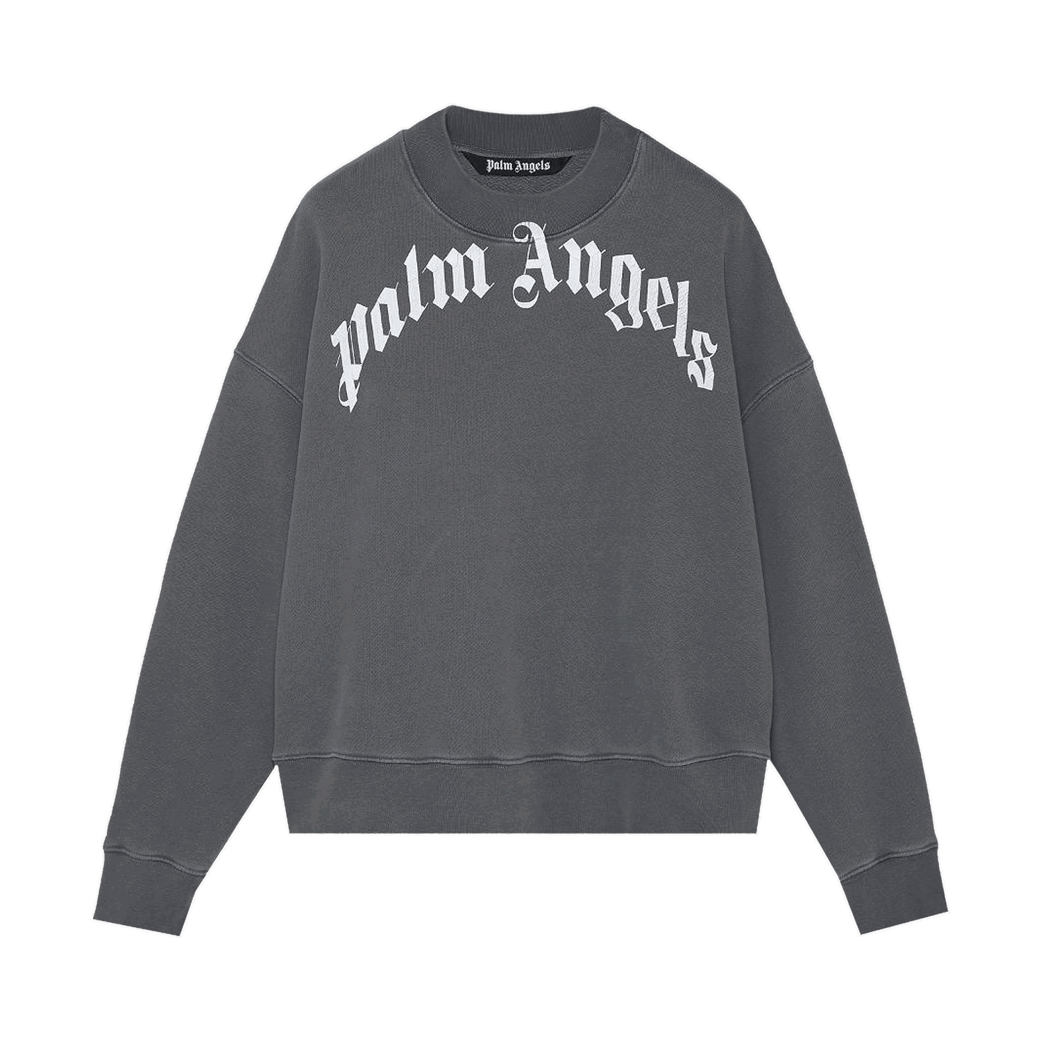 Mikina Palm Angels GD Curved Logo Crew Čierna | PMBA026F21FLE0041001, 0