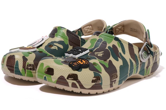 Tenisky a topánky Crocs BAPE x Classic Clog ABC "Camo Green" Zelené | 209627-212, 0