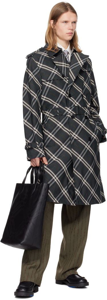 Tote bag Burberry Burberry Embossed Check Tote Bag Čierna | 8101920, 3