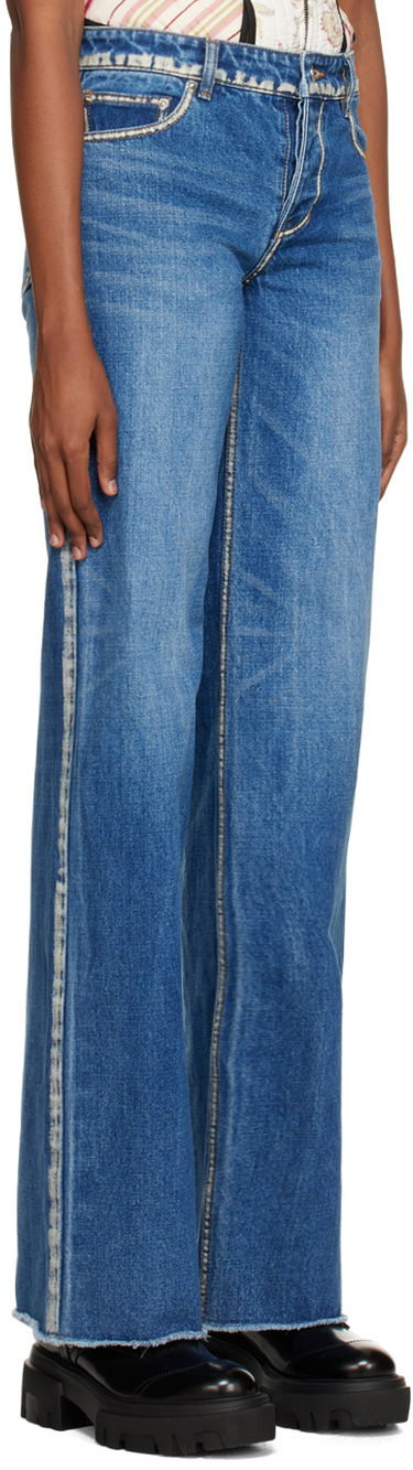 Džínsy We11done We11done Worn Jeans Modrá | WD-DP3-22-382-W-BL, 1