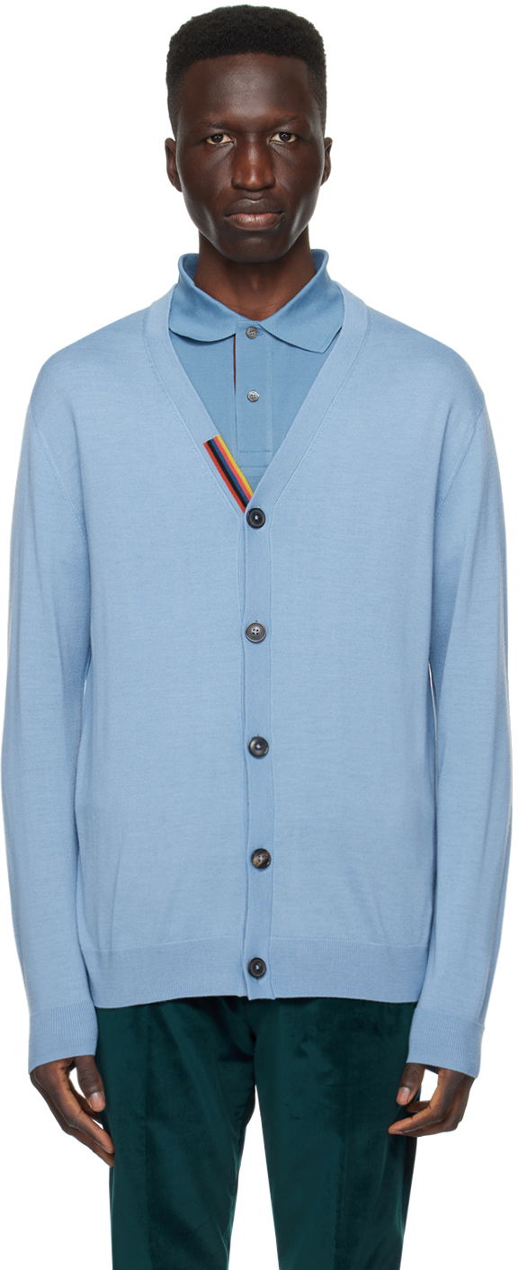 Sveter Paul Smith Paul Smith Striped Cardigan Modrá | M1R-122X-L02094-41, 0