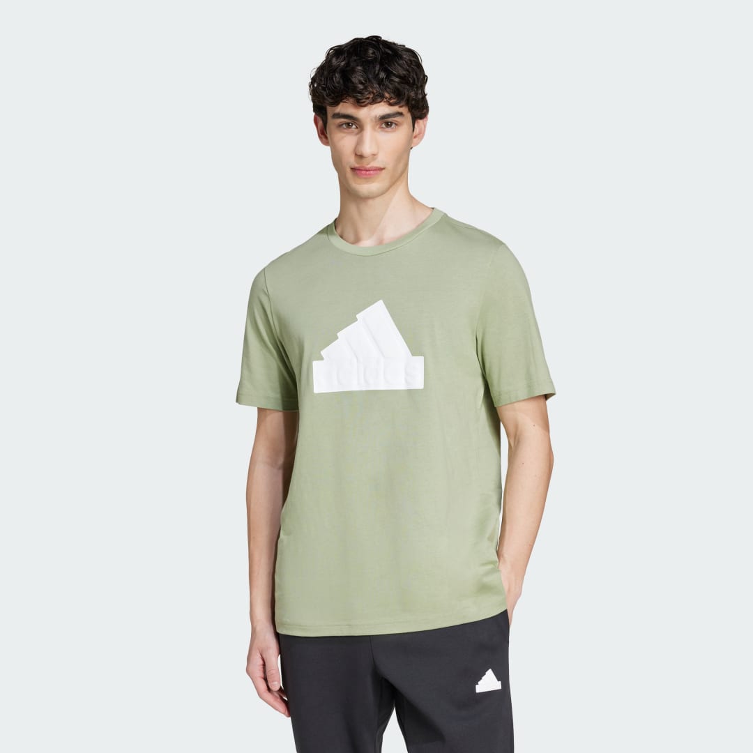 Tričko adidas Performance Future Icons Badge of Sport Tee Zelené | IY7716, 0