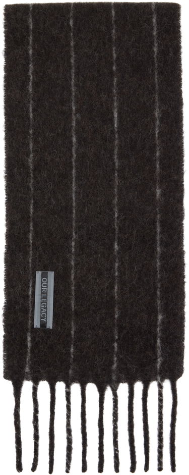 Šál OUR LEGACY Our Legacy Estate Striped Scarf Hnedá | A4258EBR, 0