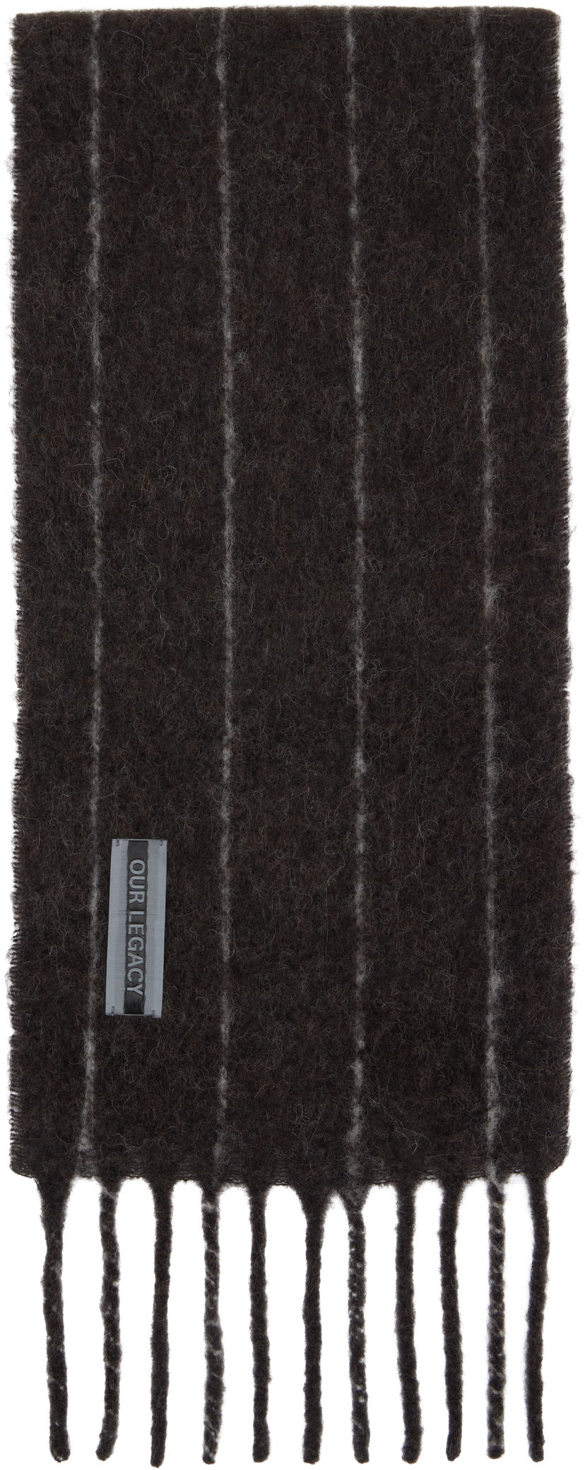 Šál OUR LEGACY Our Legacy Estate Striped Scarf Hnedá | A4258EBR