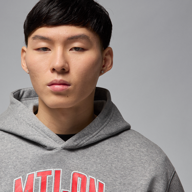 Mikina Jordan Jordan Milan Fleece Hoodie Šedá | HQ0442-091, 4