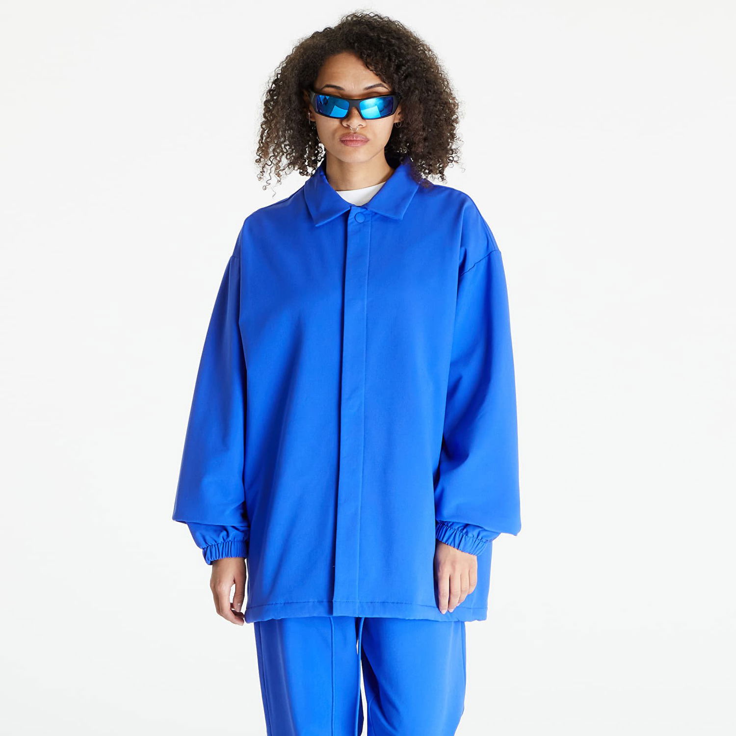 Bunda adidas Originals Adicolor Basketball Jacket UNISEX Lucid Blue Modrá | IW1633, 0