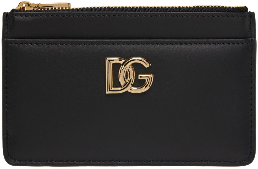 Peňaženka Dolce & Gabbana Black Embossed Card Holder Čierna | BI1261AW576, 0